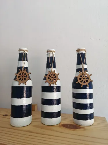 Garrafas Decorativas Tema Marítimo