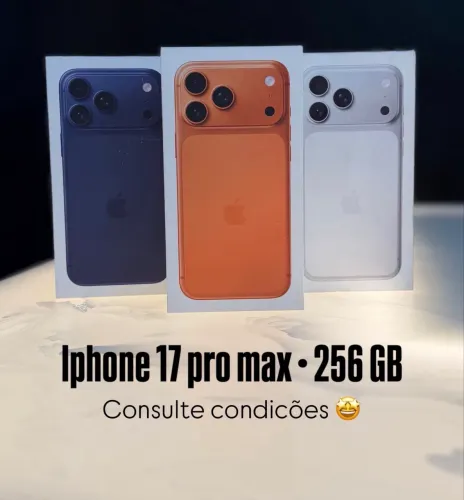 Apple iPhone 17 Pro Max 256GB Prateado Lacrado(01 de garantia apple)