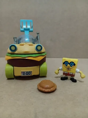 bob esponja com carro hambúrguer - imaginext