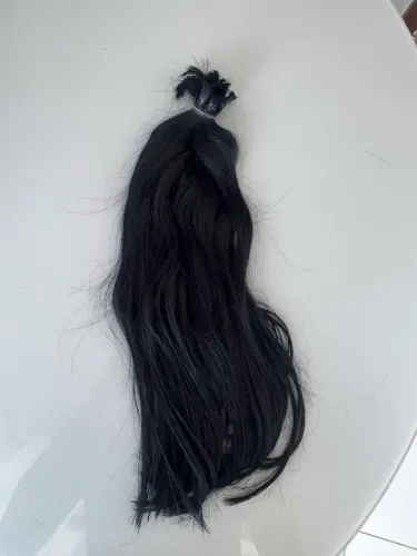 Vendo cabelo humano brasileiro 50 cm preto