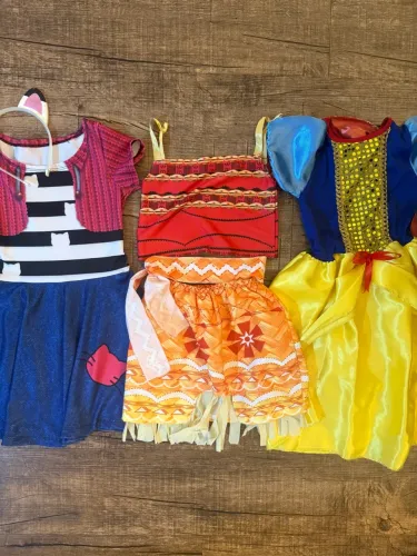 Kit 3 fantasias infantil