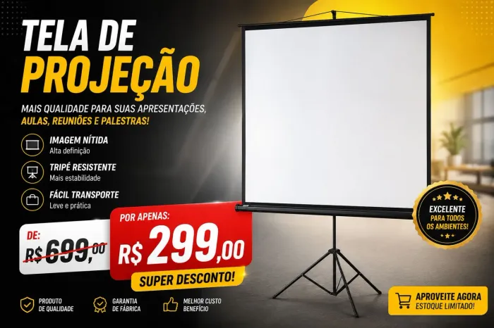 Tela projeção