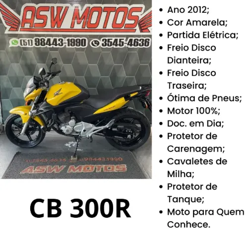Honda CB 300R 2012 Amarela