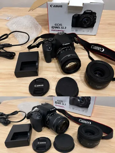 Canon EOS Rebel SL3 + Lentes 18-55mm e 50mm | Completa