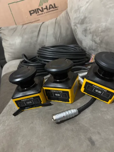 Sensor LiDAR Hokuyo UST-20LX 20m - 270° + Cabos Longos - AGV Robô