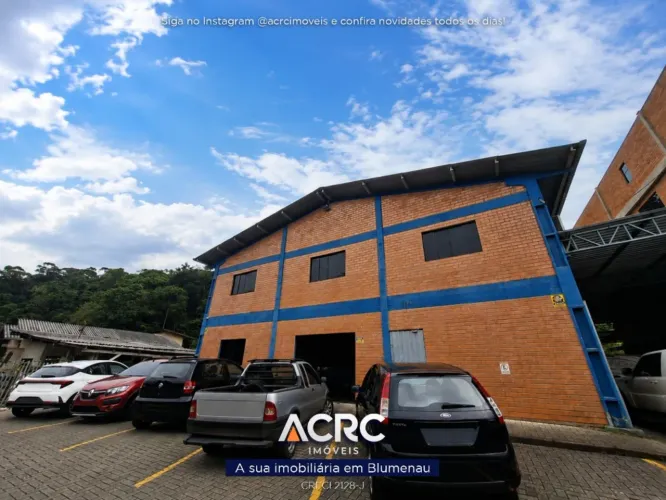 ACRC Imóveis - GL00481 - Galpão Comercial para Locação no Bairro Ponta Aguda em Blumenau