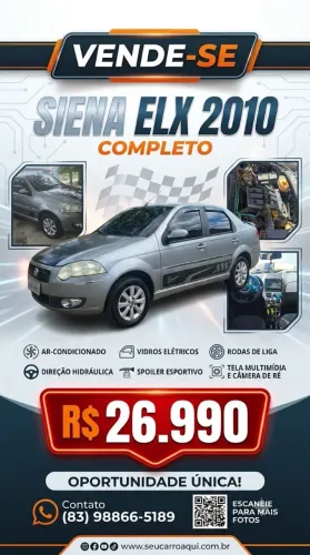 Fiat Siena ELX 1.0 MPI Fire/fire Flex 8V 4P 2010