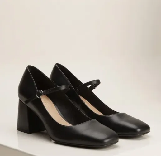Scarpin Mary Jane Arezzo Salto Bloco Original