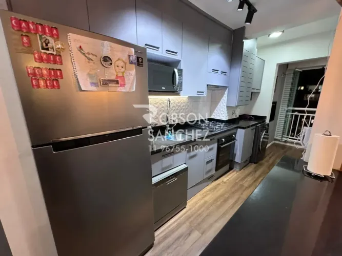 Apartamento a venda no Jardim Marajoara com 2 quartos, 1 suíte, 1 vaga, 61m², cozinha amer