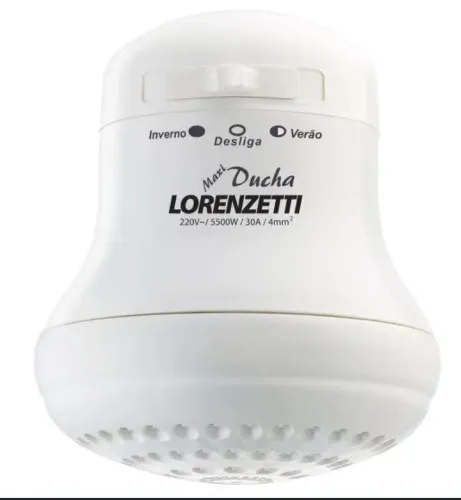 Chuveiro Elétrico Maxi Ducha Lorenzetti 220v 5500w Branca