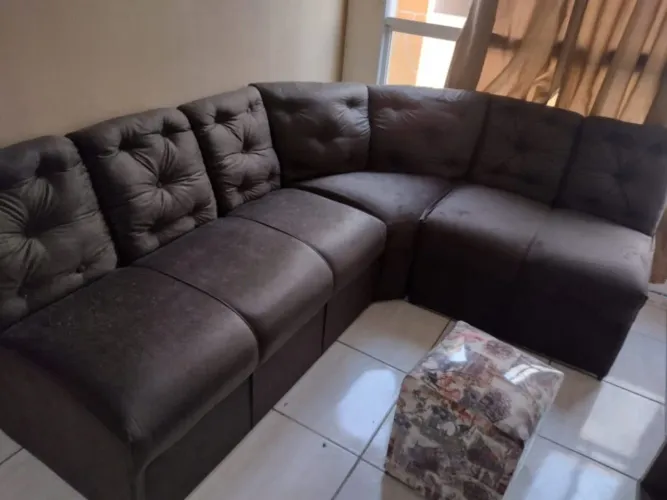 Sofás novos canto 6 lugares apenas $ 629 frete $ 99, pronta entrega