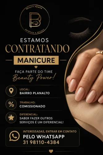 Vaga para manicure / nail designer bairro planalto Bh 