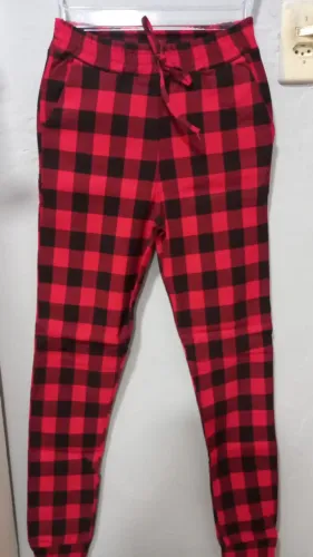 Calça jogger xadrez nova tam P