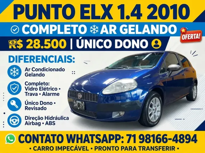 Fiat Punto ELX 1.4 Fire Flex 8V 5P 2010