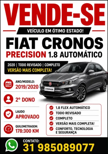 Fiat Cronos Precision 1.8 16V Flex Aut. 2020