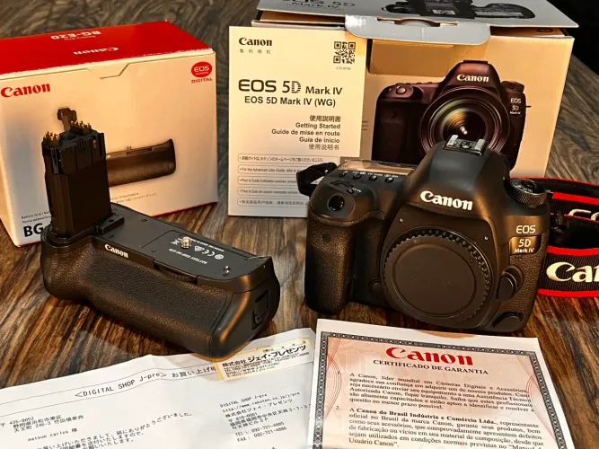Câmera canon 5Dmark IV com Battery Grip
