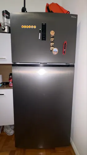 GELADEIRA NOVA 480L PHILCO PRF506TI ECO INVERTER FROST FREE INOX