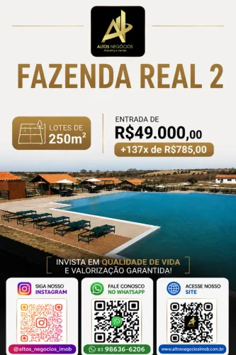 Fazenda Real 2 - Invista em Seu Próprio Terreno