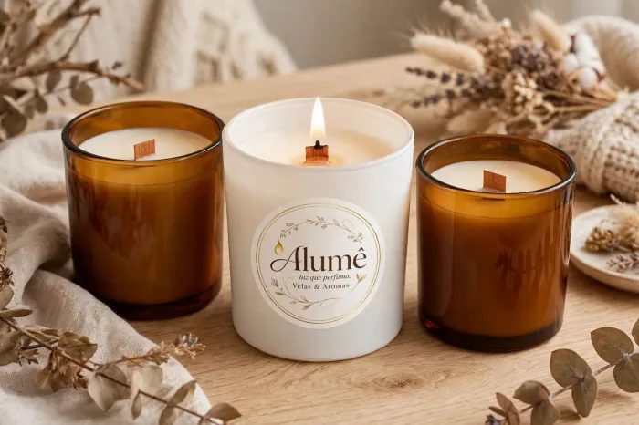 Velas aromatizadas personalizadas