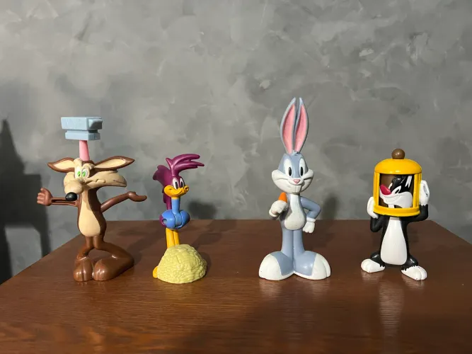 Lote Bonecos Looney Tunes Mc Donalds 2012