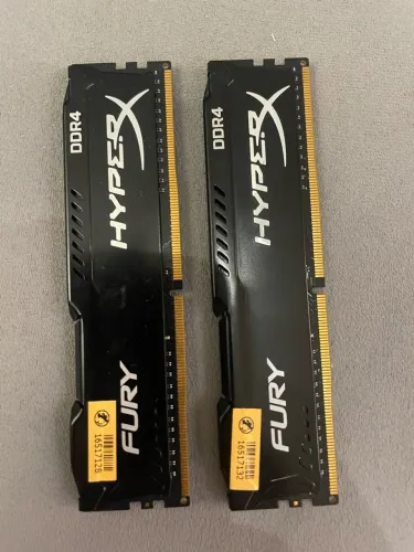 Kit Memória RAM HyperX Fury 8Gb DDR4 2400MHz - Preta