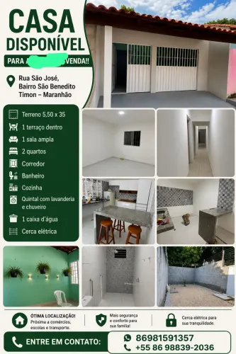 CASA A VENDA EM TIMON BAIRRO SÃO BENEDITO