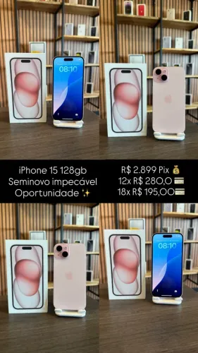 iPhone 15 - Seminovo - Garantia 6 meses
