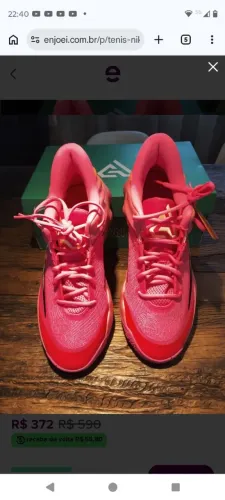 Tênis Nike Gianis 4 Rosa Novo na Caixa.