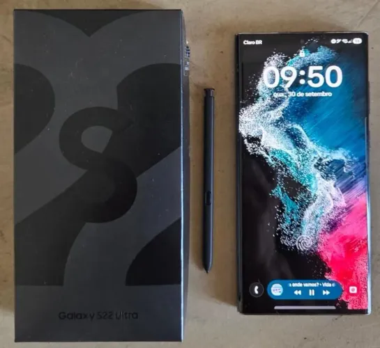Samsung Galaxy S22 Ultra 256GB - na caixa original, nota fiscal,  S Pen, perfeito estado