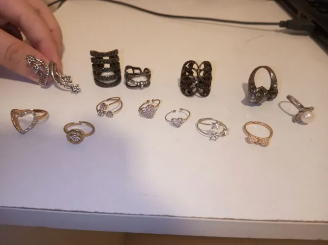 Conjunto de anéis femininos em excelente estado [POSSO VENDER SEPARADO]