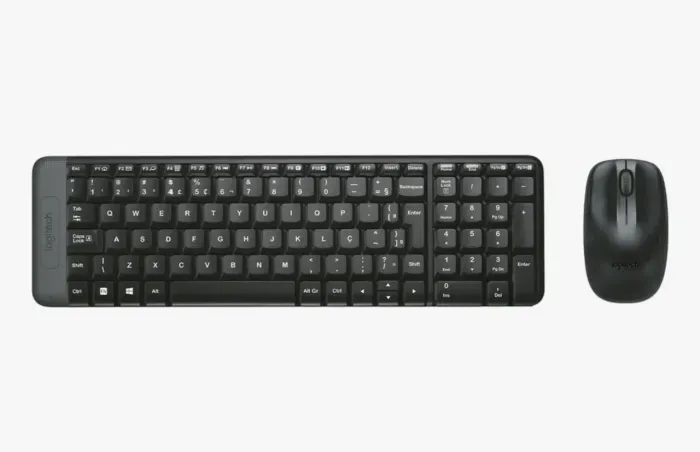 Kit Teclado E Mouse Logitech Sem Fio Mk220