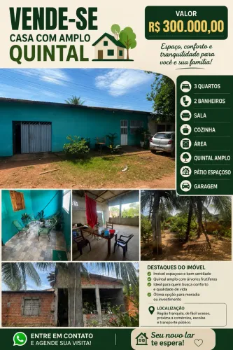 Casa a venda no novo horizonte
