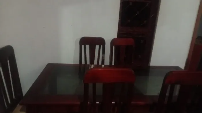 Vendo Mesa de Vidro com 6 cadeiras