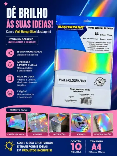 Vinil adesivo holográfico