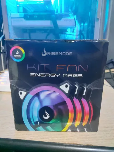 Kit Fans RGB + Controladora Rise Mode
