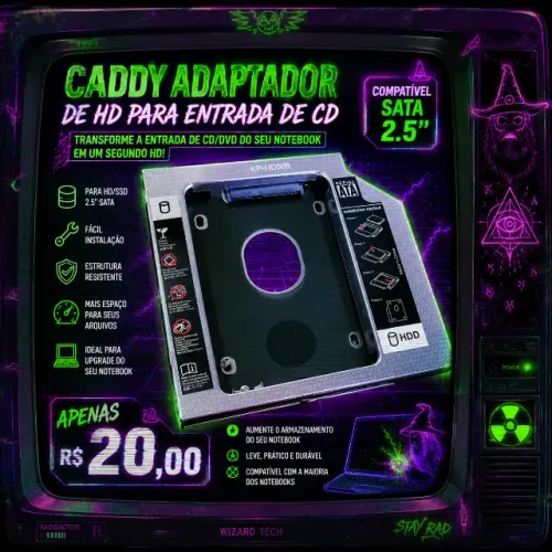 CADDY - ADAPTADOR DE HD PARA ENTRADA DE DVD