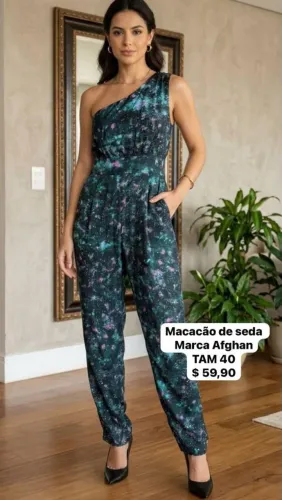 Macacão seda afghan tamanho 40