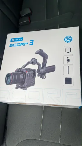 Gimbal estabilizador Scorp 3 com IA de rastreamento (Kit)