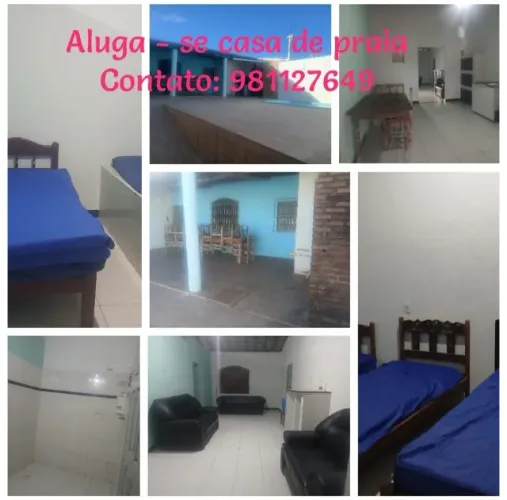 Aluga_se casa de praia com piscina pra temporada na praia de jatoba barra dos coqueiros_se