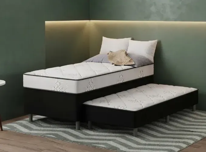 OFERTA! Cama Box Solteiro com Auxiliar..