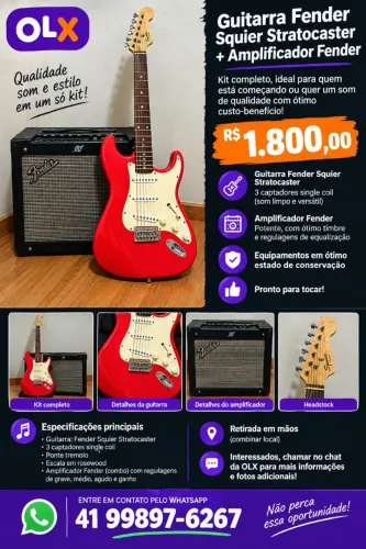 Vendo Guitarra e Amplificador