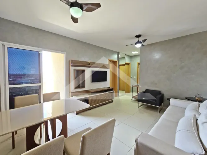 Apartamento mobiliado para locação no Condomínio Residencial São Luiz, próximo ao Carrefou