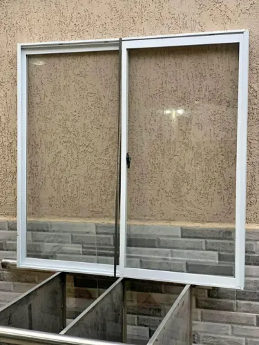 Janela aluminio branco