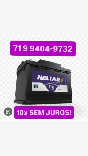 Bateria 60ah EFB start stop Heliar com entrega grátis