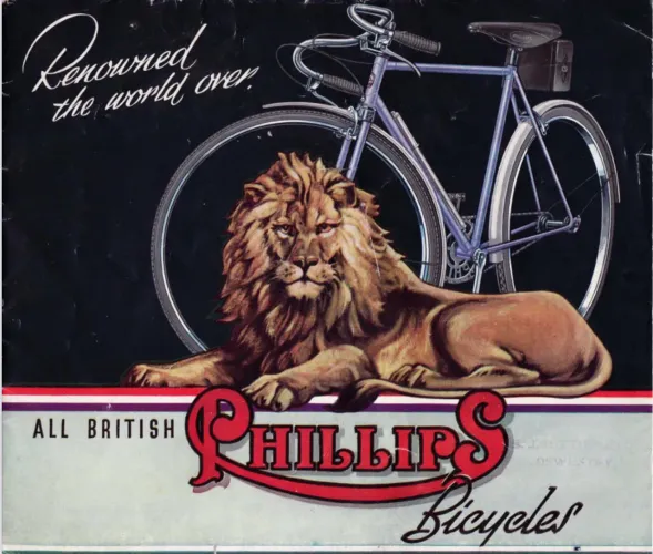Catálogo 1950 Bicicleta Antiga Phillips