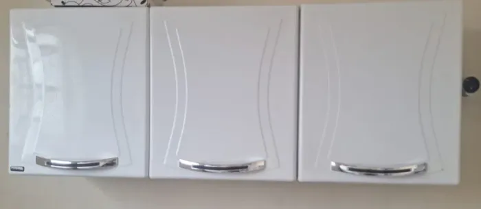 3 armário de aço branco com porta premio