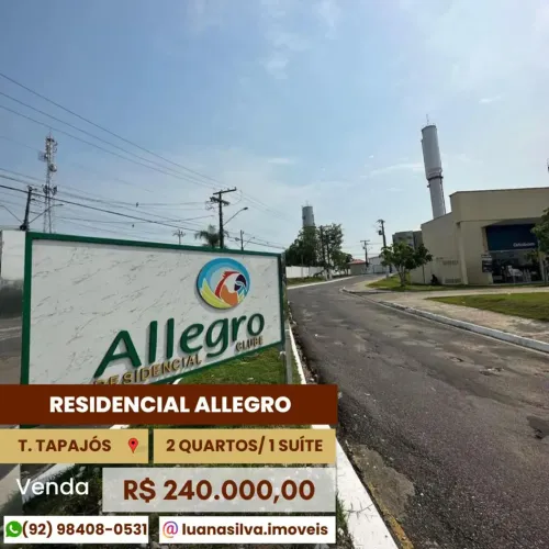 RESIDENCIAL ALLEGRO - Imóvel para venda com 2 quartos em Colônia Terra Nova - Manaus - AM