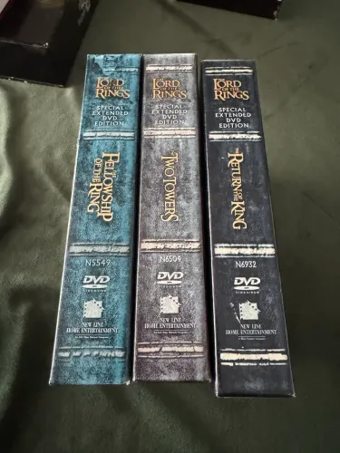 Dvd senhor dos anéis edição estendida de colecionador - todos os 3 filmes