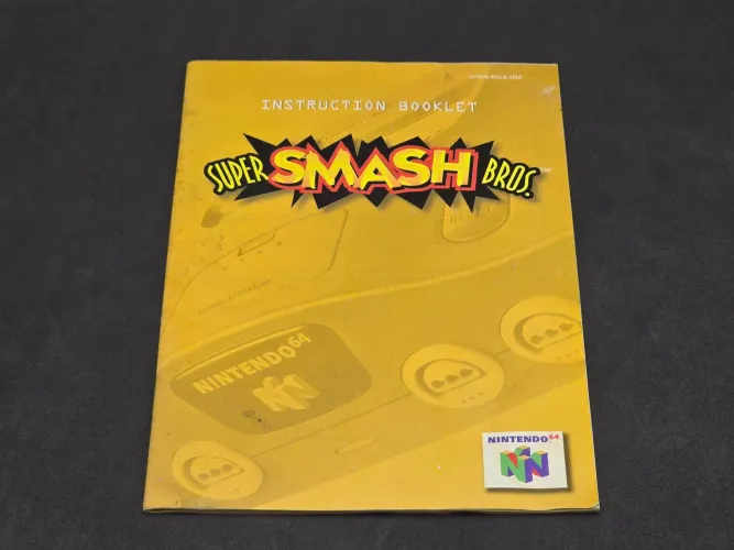 Manual Super Smash Bros Nintendo 64 AMERICANO ORIGINAL