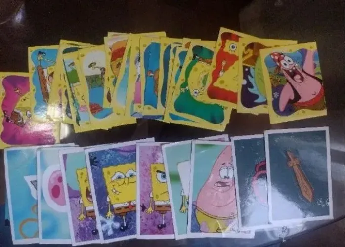 41 FIGURINHAS AVULSAS ALBUM BOB ESPONJA 2013 EDITORA TOPPS
